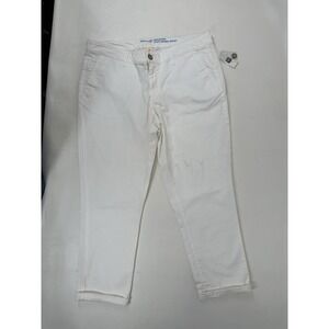 Gap Khakis Skinny Boyfriend Capri Size 10 R White NWT